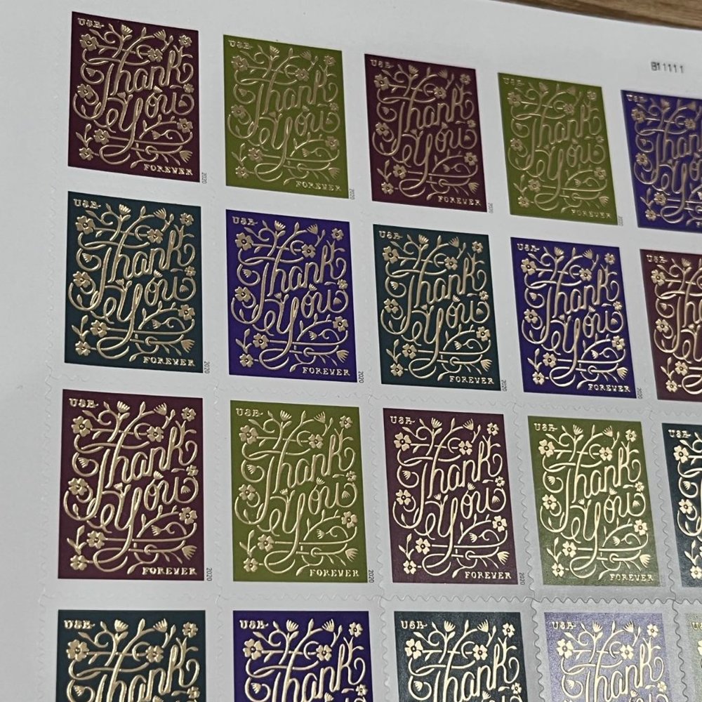 Stamps Forever - Thank You - For Postage or collector